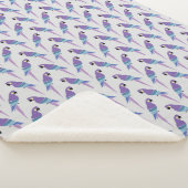 紫色のオウム シェルパブランケット (3/4)