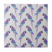 紫色のオウム タイル (正面)