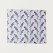 紫色のオウム タペストリー (正面(横))