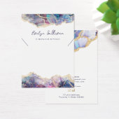 紫色のオパールのネックレス表示カード (デスク)