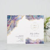 紫色のオパールデザインサービスメニューパンフレット (スタンド正面)