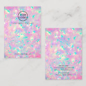 紫色のオパールデザインディスプレイカード 名刺 (正面/裏面)