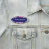 紫色のオパール名タグ 名札 (インサイチュ)