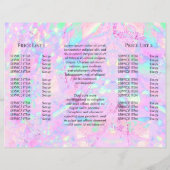 紫色のオパール鉱物パンフレット (裏面)