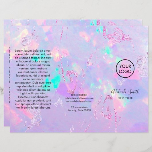 紫色のオパール (正面/裏面)