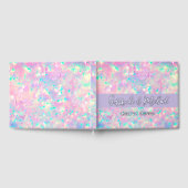 紫色のオペ結婚ルバックグラウンド ゲストブック (全面)