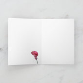 紫色のオランダカイウユリカード カード (内部)