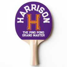 紫色のオレンジカスタム色のモノグラムの名前とスローガン