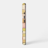 紫色のオレンジ色のハートジンガムiPhoneケース iPhoneケース (左側面)