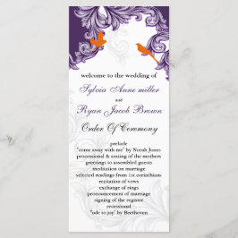 紫色のオレンジ色のロバードプログラム プログラム