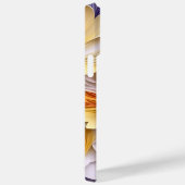 紫色のオレンジ色の白い黄色の3-Dルッククロカス Case-Mate iPhoneケース (裏面 / 右)