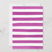 紫色のオレンジ色の黒いボホの花結婚の数 招待状 (裏面)