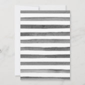 紫色のオレンジ色の黒い花フレーム赤ちゃんシャワー 招待状 (裏面)