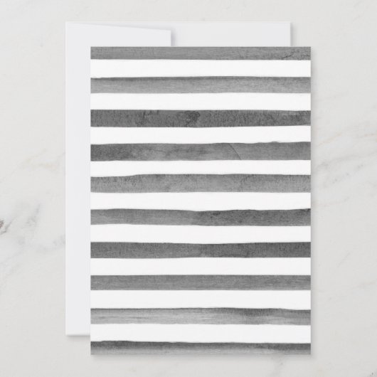 紫色のオレンジ色の黒い花フレーム赤ちゃんシャワー 招待状 (裏面)