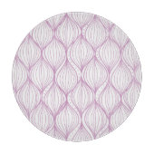 紫色のオージストライプーパターンの背景 カッティングボード (正面)