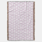 紫色のオージストライプーパターンの背景 スローブランケット (正面縦)