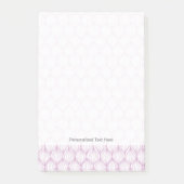 紫色のオージストライプーパターンの背景 ポストイット (正面)