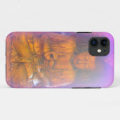 紫色のオーラブッダ電話ケース Case-Mate iPhoneケース (裏面(横))