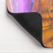 紫色のオーラ仏 マウスパッド (コーナー)