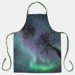 紫色のオーロラ エプロン