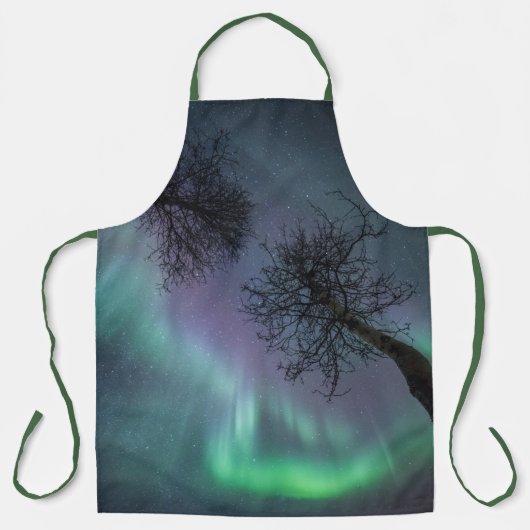 紫色のオーロラ エプロン (正面)