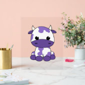 紫色のカウオーバーサイズTシャツ_1 アクリルサイン (ウェディング)