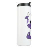 紫色のカウオーバーサイズTシャツ_1 タンブラー (回転左)