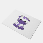 紫色のカウオーバーサイズTシャツ_1 ドアマット (アングル)