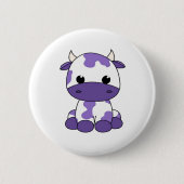 紫色のカウオーバーサイズTシャツ_1 缶バッジ (正面)