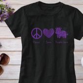 紫色のカウシャツ Tシャツ