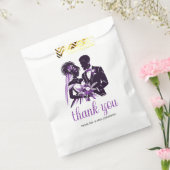 紫色のカップル フェイバーバッグ (封をした状態)