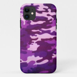 紫色のカムフラージュ iPhone 11 ケース