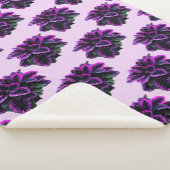 紫色のカラテア シェルパブランケット (3/4)