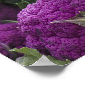 紫色のカリフラワー ポスター (角)