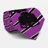 紫色のガスマスクのタイ ネクタイ (ロール)