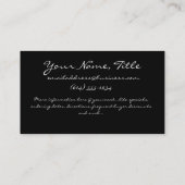 紫色のガラス蝶名刺 名刺 (裏面)