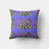 紫色のキャスター枕 クッション (裏面)