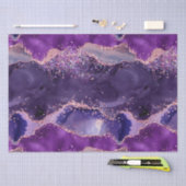 紫色のキラキラのアガートテクスチャ 薄葉紙 (クラフト)