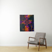 紫色のキリスト教の絞り染めの十字の虹 タペストリー (インサイチュ)