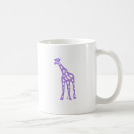 紫色のキリン コーヒーマグカップ