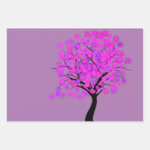 紫色のギフトラッピングシート ラッピングペーパーシート (正面3)