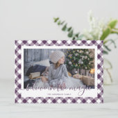 紫色のギンガ信じムのプライドの魔法写真 シーズンカード (スタンド正面)