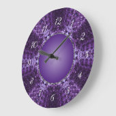 紫色のクラウンジュエル ラージ壁時計 (傾斜)