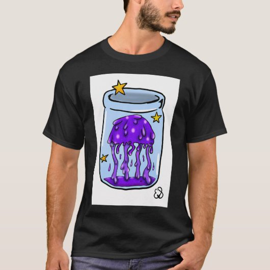 紫色のクラゲ Tシャツ (正面)