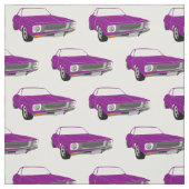 紫色のクラシックな車の生地 ファブリック (見本)