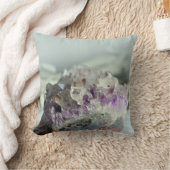 紫色のクリスタル療法のクッションの枕 クッション (ブランケット)