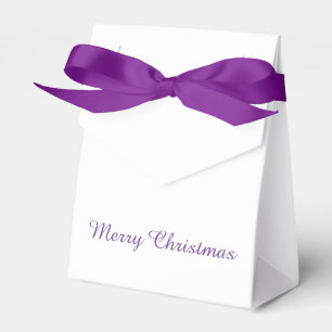 紫色のクリスマスの御馳走箱 フェイバーボックス