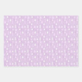 紫色のクリスマスツリーのクリスマスは紙シートを包む ラッピングペーパーシート (正面)