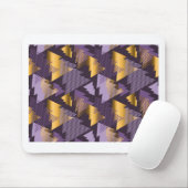 紫色のクリスマスツリー マウスパッド (マウス)