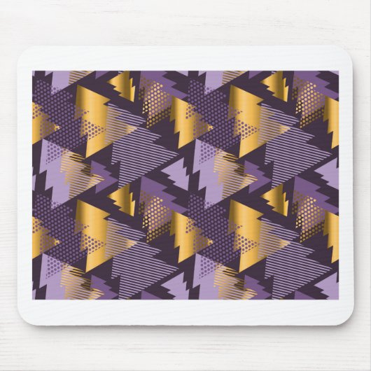 紫色のクリスマスツリー マウスパッド (正面)